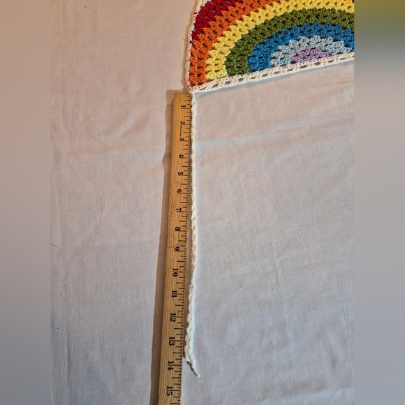 Colorful Crochet Rainbow Halter Top OS Boho - Picture 8 of 8